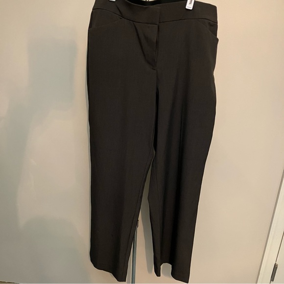 Sag Harbor Stretch NWT Curvy Perfect Fit Pant chocolate Heather 14 Short - Picture 11 of 15